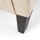 Christopher Knight Home Alexis Contemporary Fabric Push Back Recliner, Beige, Dark Brown Christopher Knight Home