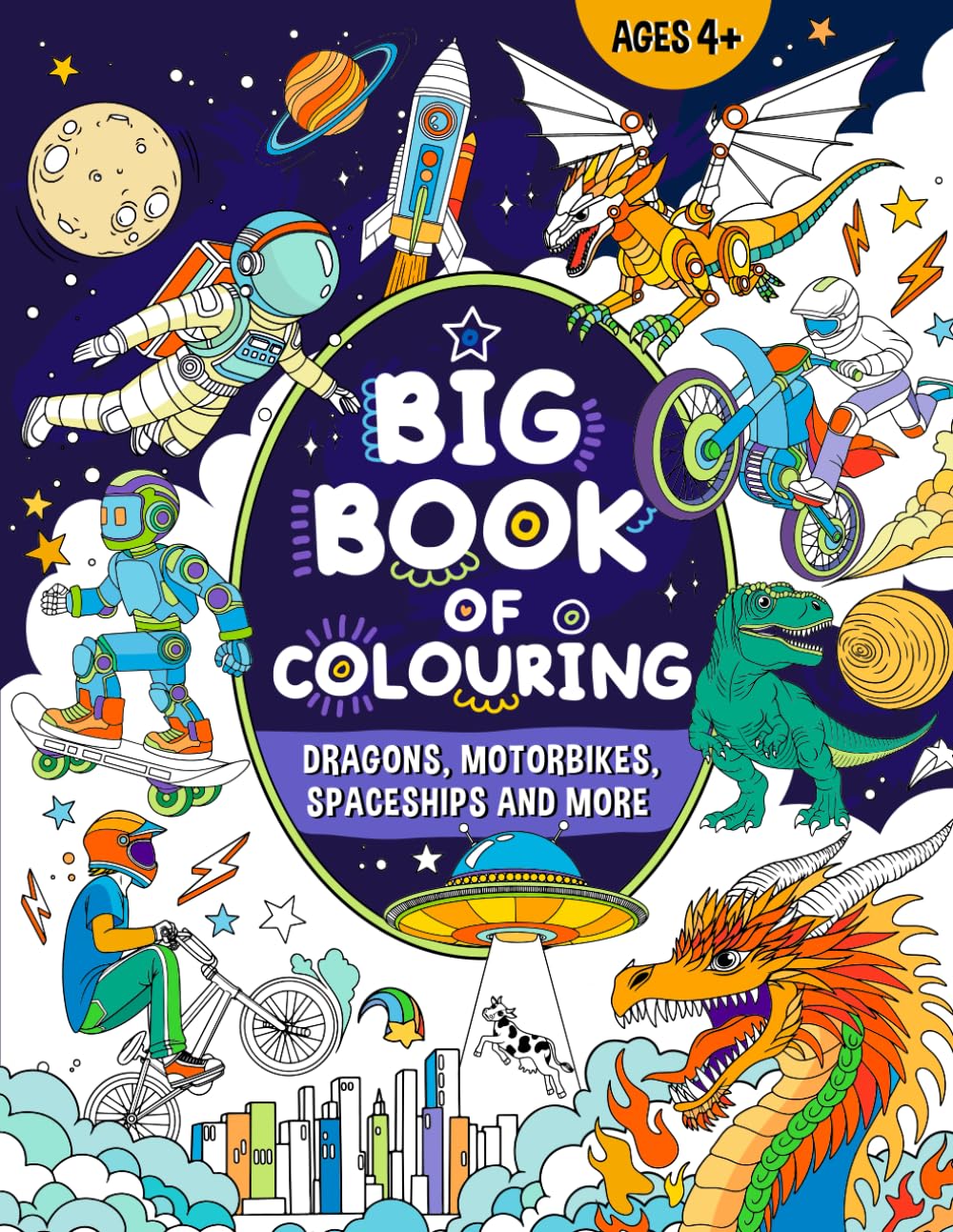 Big Book of Colouring for Boys: For Children Ages 4+ (Big Books of Colouring (Ages 4+)) WoodArtSupply