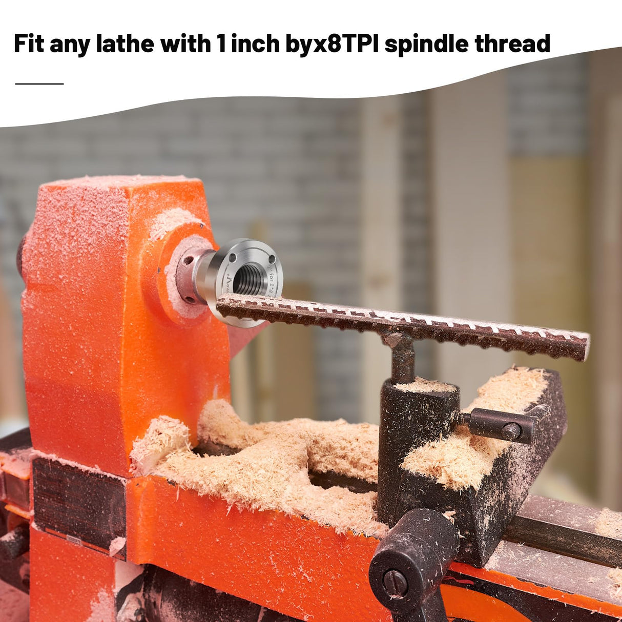 HAowosi 3" Steel Wood Lathe Faceplate,Faceplate for Wood Lathe,Lathe Face Plate Fit for 1" x 8TPI Spindle without Screwchuck HAowosi