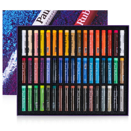 Paul Rubens Oil Pastels, 50 Vibrant Colors Soft Pastels, Oil Pastels for Artists, Students, Oil Pastel Set Ideal for Sketching, Decorative Painting, Making Pictures Like Oil Painting Paul Rubens