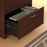 Bush Furniture Cabot Lateral File Cabinet in Harvest Cherry Bush Business Furniture
