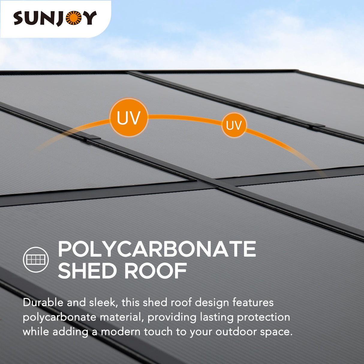 Sunjoy 10 x 12 ft Wall Mounted Gazebo with Polycarbonate Roof, Black Aluminum & Metal Frame Lean to Gazebo with Curtains and Netting… Sunjoy