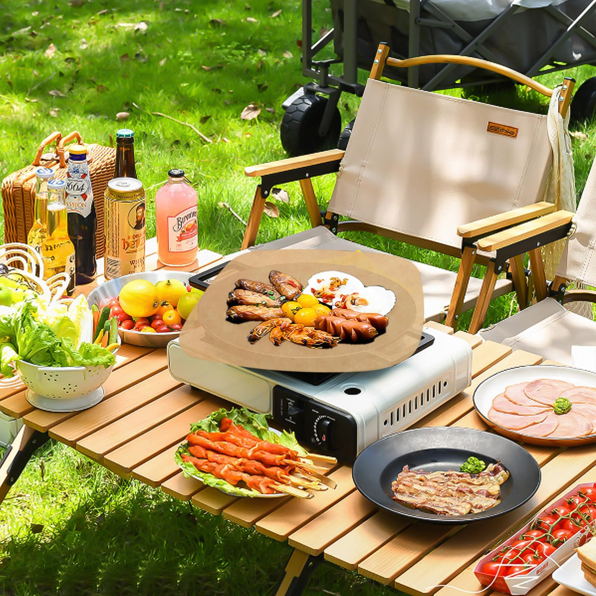 Air Fryer Liners Disposable Parchment Paper Sheets, 8 Inch Unbleached Baking Paper Liner for Grilling, Wrapping, Steamer, Microwave, Oven(100 Count) Numola