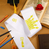 Sintege 6 Pieces Sublimation Blank Satin Sash, Plain Sashes Party Accessory for Graduation Wedding Party and DIY, Design Your Sash Sintege