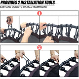 Newan 40'' Silent Fitness Mini Trampoline - Indoor Rebounder for Adults - Best Urban Cardio Jump Fitness Workout Trainer, Covered Bungee Rope System - Max Limit 330 lbs NEWAN