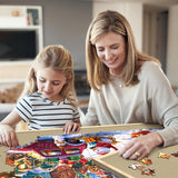 Puzzle Board with Drawers and Cover, 2000 Pieces Jigsaw Puzzle Board with Adjustable Tilt Stand, Tilting Puzzle Board for All Ages Doerpuz