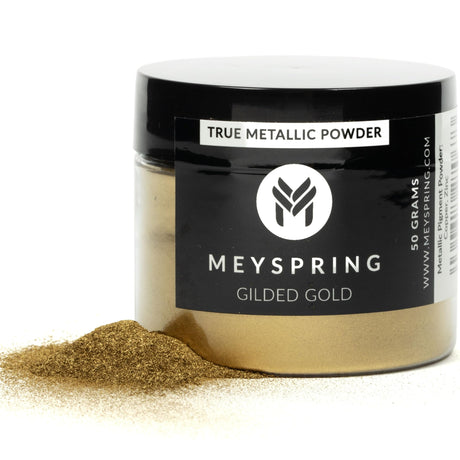 MEYSPRING Gilded Gold - Metallic Pigment Powder for Resin Art - Fine Gold Resin Pigment - Epoxy Resin Color Pigment - Gold Epoxy Pigment - 50 Grams MEYSPRING