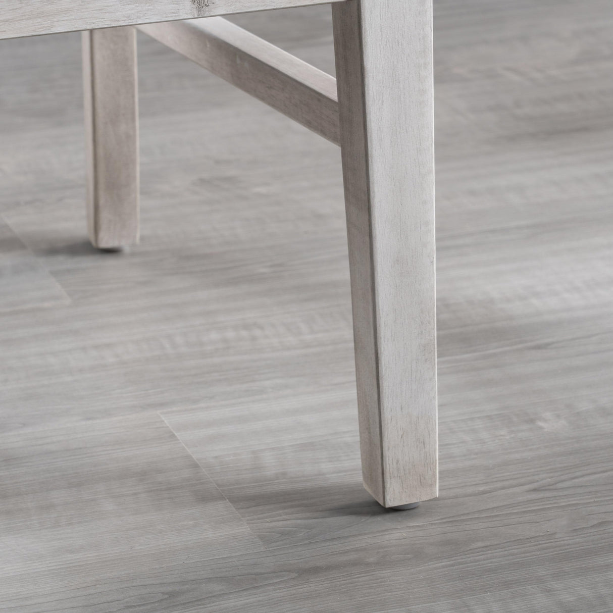 GDFStudio Wood Dining Chairs Set of 2, Farmhouse Country Side Chairs,Wooden Armless Chairs for Kitchen Dining Room Home Living Room,300 Lbs Heavy Duty Acacia Wood Chair Weathered Gray GDFStudio