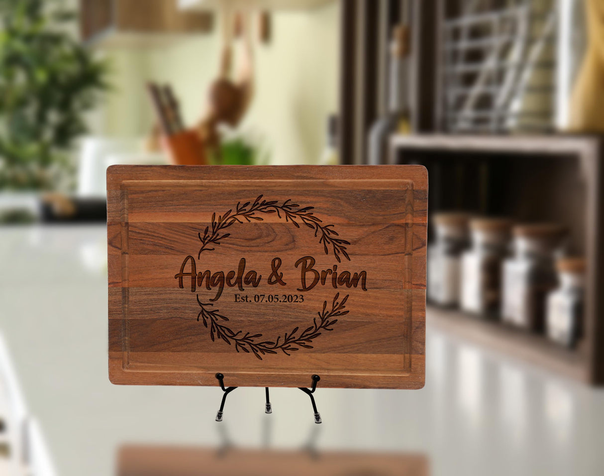Personalized Cutting Board Wedding Registry Gift 2024, Custom Wedding & Anniversary Gift for Couples, Cool Bridal Shower Gifts, Custom Signs for Anniversary, New Home Housewarming Gifts for Women Kenzal Customized
