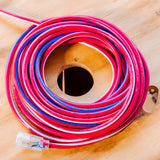 Southwire Heavy Duty Extension Cord, 50Ft, 12 Gauge, 3 Conductor, Outdoor Cord, Lighted End, SJTW, Red/White/Blue, 2548SWUSA1 Southwire