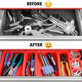 Tool Chest 8-Drawer | 42'' Large Rolling Tool Chest with Wheels | Detachable Top Metal Tool Box | Garage Storage Cabinet for Repair Room,Warehouse | Rolling Tool Box with Hooks,Liners,Tray Divider AIRAJ