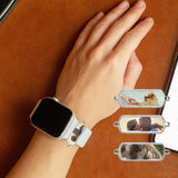 Frinnovan 15 Pack Sublimation Watch Charms Blanks Personalized Watch Bands Blank Charm DIY Photo Jewelry Making Crafts Rectangle Silver Frinnovan