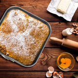 GZMAISULEE Springform Cake Pan Set of 3 (7, 8, 9 Inch) Heart Round Square Leakproof Nonstick Cheesecake Pans with Removable Bottom Carbon Steel Bakeware GZMAISULEE