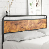 VECELO Metal Platform Full Bed Frame with Wooden Headboard,Sturdy Steel Slats Support/Matress Foudation/No Box Spring Needed(Classic) VECELO