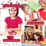 9 Pcs Christmas 5D Diamond Painting Kits - Valentine's Day Round Drill 5D Diamond Heart Craft Handmade Square Drill Diamond Painting Art (Heart Style) Charniol