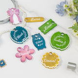 LET'S RESIN Name Plates Resin Molds, 16 Cavities 2Pcs Silicone Name Tag Resin Molds for Tumbler Cup Lid, Epoxy Resin Molds for Stanley Cups, Keychain, Resin Art LET'S RESIN