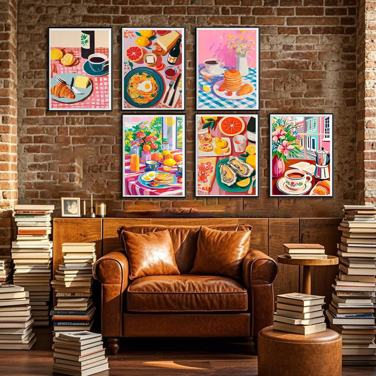 Leatrice 6 Pack Diamond Painting Kits for Adults 5D Diamond Art Kits Gem Dots Paintings Round Full Drill Beginners Women DIY for Home Kitchen Wall Decor 11.8x15.7 Inches Chic Leatrice