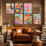 Leatrice 6 Pack Diamond Painting Kits for Adults 5D Diamond Art Kits Gem Dots Paintings Round Full Drill Beginners Women DIY for Home Kitchen Wall Decor 11.8x15.7 Inches Chic Leatrice