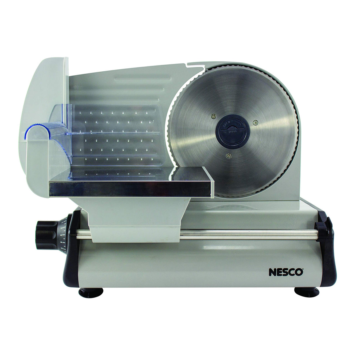 NESCO FS-200, Food Slicer, Gray, Aluminum with 7.5 inch Stainless Steel Blade, 180 watts, One Size Nesco