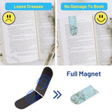 Chambom 16 PCS Magnetic Bookmarks - Bookmarks for Book Lovers, Bulk Bookmarks, Oil Painting Magnetic Bookmarks for Women, Men, Kids, Students Chambom