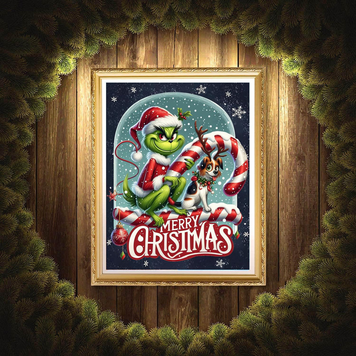 Christmas Diamond Painting Kits for Adults, Cartoon Diamond Art for Adults Beginner, Diamond Dots Gem Art for Aesthetic Home Decor(12x16Inch) Apcufir