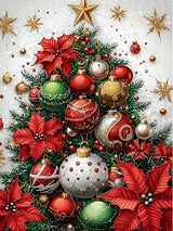 Christmas 5D Diamond Painting Kits for Adult,Xmas Tree Diamond Art Kits for Beginners,DIY Full Drill Winter Holiday Rhinestone Diamond Dots Gem Painting Art Craft Home Decor 12 x16 Inch Semneroy