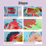 Stalente Diamond Painting Kits for Adults, 5D DIY Diamond Art Kits for Beginners Round Full Drill Diamond Painting for Home Wall Decoration Gift 12×12inch, Truck Stalente