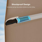 PURPLE LEAF 10' X 13' Patio Umbrella Outdoor Rectangle Umbrella Large Cantilever Umbrella Windproof Offset Umbrella Heavy Duty Sun Umbrella for Garden Deck Pool Patio, Beige PURPLE LEAF