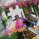 Beach House Puzzles Summer Puzzle 1000 Piece for Adults, Seaside Retreat Jigsaw Puzzles Ocean Puzzles, Seashore House Puzzle Challenging Jigsaw Puzzles As Home Decor BBOLDIN