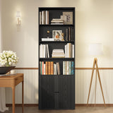 IRONCK Bookcases and Bookshelves with Doors and Storage, 6-Tier Tall Bookshelf, Book Shelf for Home Office, Living Room, Bedroom IRONCK