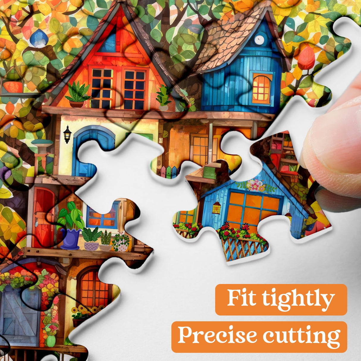 Tree House Puzzles for Adults 1000 Pieces, Fantasy Tree of Life Jigsaw Puzzles, Plant Challenging Hard Puzzles as Nature Decor PPuzzling