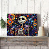 Meothan Paint by Numbers Kits for Adults Beginners- Easy Canvas Nightmare Before Christmas Paint by Number for Home Decor and Gifts 16X20 inch (Halloween) Meothan
