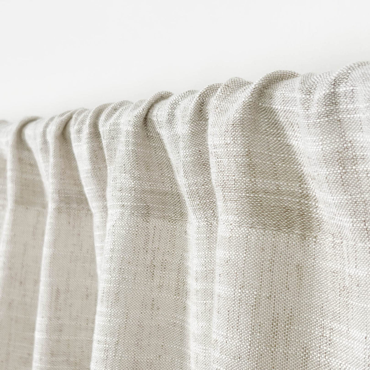 Kitchen Valances for Windows Modern Farmhouse Cotton Linen Valance Curtains Topper Country Rustic Bathroom Small Window Treatment Bohemian Decor (54x18 inch, Natural) Oindec