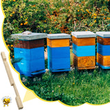 Amyhill 4 Pack Beehive Entrance Reducer 10 Frame Wooden Entrance Reducers for Bee Hive Entrance Protector Beekeeping Bee Hive Entrance Reducer for Beekeeping 14.75 x 0.75 x 0.75 Inch Amyhill