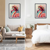 NEWENMO Diamonds Painting Kits for Adults Beginner DIY 5D Tropical Flamingo Diamond Art Paint with Round Diamonds, Full Drill Gem Art Flowers Diamonds Art Painting for Home Wall Decor 12x16 Inch NEWENMO