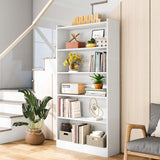 Tribesigns 72-inch Modern 6-Tier White Bookcase with Storage Shelves Tribesigns