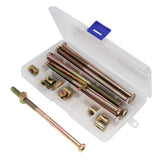 Bed Bolts, cSeao 10-Pack M8 x 140mm Socket Cap Bolts Barrel Nuts Set for Headboard Bunk Bed Frame Zinc Plated cSeao