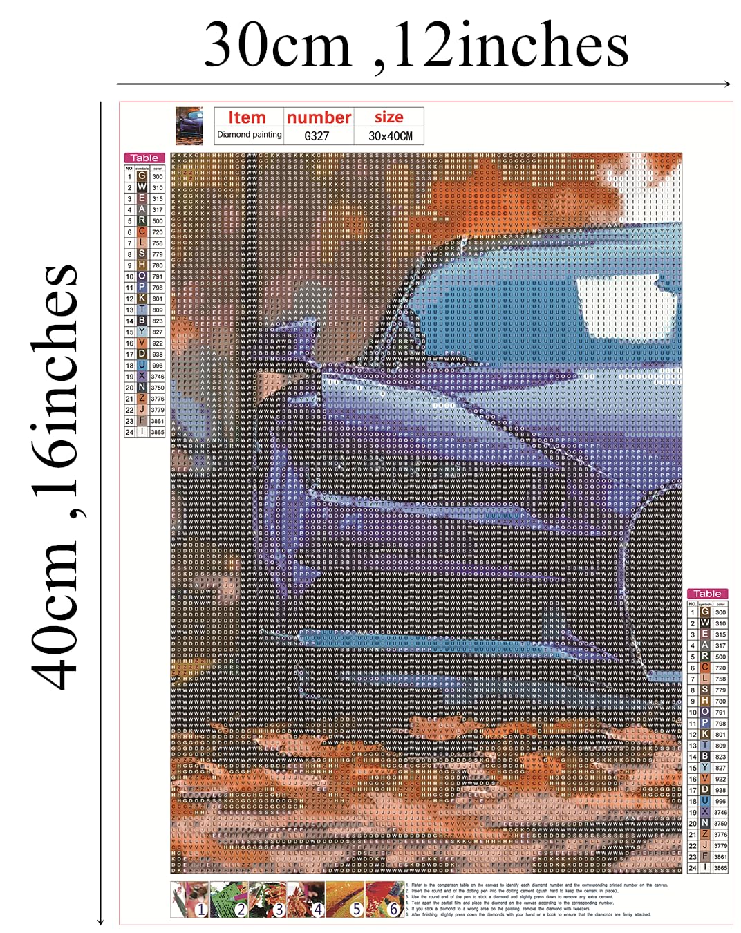 NUFTVI Diamond Painting Kits Sports Car, 5D Full Drill Diamond Art Kits for Adults, Diamond Art Car Home Wall Decor 12 x 16 inches NUFTVI