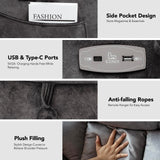 EONIX Large Lay Flat Power Lift Recliner Chair for Elderly with Heat and Massage, 400lbs Dual Motor Electirc Lift Chair with Extended Footrest, SLRY007062, Black EONIX