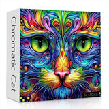 Cat Puzzles for Adults 1000 Pieces, Fantasy Animal Kitten Abstract Art Puzzle, Colorful Funny Cat Puzzle Kitty, Impossible Hard Challenge Jigsaw Puzzle for Adults PICKFORU