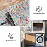 Pauwer Hallway Runner Rug 2x6 Washable Rugs Runner Non Slip Carpet Runner Boho Farmhouse Vintage Throw Area Rugs Floor Runner for Hallway Kitchen Entryway Laundry Room Bedroom Bathroom, Grey Pauwer