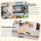 Didaey 6 Pcs Bamboo Cutting Board Set Plain Wood Chopping Board with Handle Kitchen Charcuterie Boards Bulk Engraving Serving Tray for DIY Laser Engraving Wedding Housewarming Gift (15 x 7 Inch) Didaey