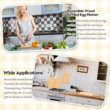 Didaey 6 Pcs Bamboo Cutting Board Set Plain Wood Chopping Board with Handle Kitchen Charcuterie Boards Bulk Engraving Serving Tray for DIY Laser Engraving Wedding Housewarming Gift (15 x 7 Inch) Didaey