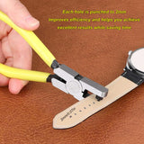 QBXMY7 2pcs Watch Band Hole Punch Plier, 2.0mm Belt & Shoe Strap Punch Tool, Handheld Wrist Belt Leather Hole Punch for DIY Craft & Fabric QBXMY7