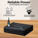 NASTAIS Biometric Fingerprint Gun Safe Pistol Safe 4 Ways 0.1S Quick Access, Fingerprint/Passcode/Key/App Unlock with Rechargeable Battery, Large Capacity Handgun Safe for 2 Pistols NASTAIS