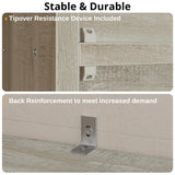 IRONCK Industrial Bookshelves and Bookcases with Doors 11.8 in Depth Set of 2 Floor Standing 5 Shelf Display Storage Shelves Bookcase Home Decor Furniture for Home, Office, Living Room, Bedroom IRONCK