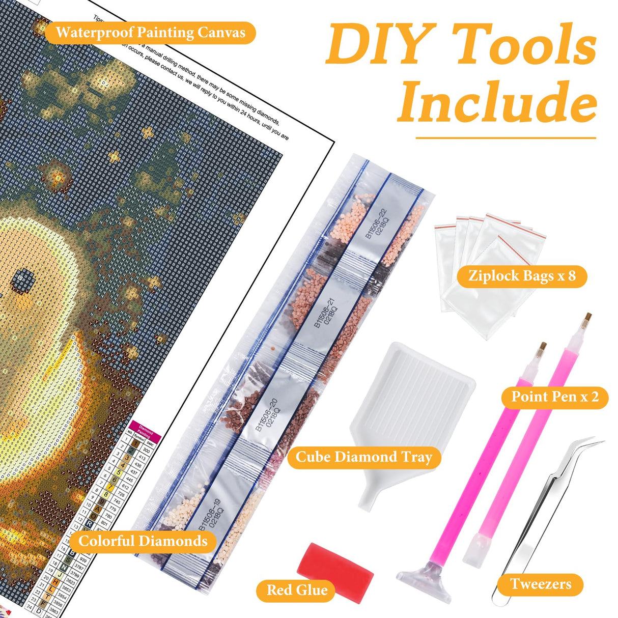 Halloween Diamond Art Kits for Adults Ghost, DIY 5D Diamond Painting Kit for Beginners Moon, Full Round Drill Gem Art Dots for Adults, Perfect for Home Wall Decor 12X16 Inch Okarina