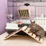 Niteangel Wooden Cage Bridge for Rabbits, Guinea Pigs and Chinchilla, Large Size Niteangel