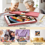 AMORARS Dog Diamond Painting Kit for Adults, 5D Flower Diamond Art Beginners - DIY Full Diamond Dot Gem Art Paintings, Suitable Gifts, and Home Decoration Crafts, 12x12Inch AMORARS