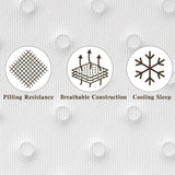 CIUANCE Queen Mattress, 12 Inch Queen Size Bed Mattress in a Box with Memory Foam and Pocket Spring for Medium Firm Feel, Fiberglass Free, Motion Isolation, CertiPUR-US CIUANCE